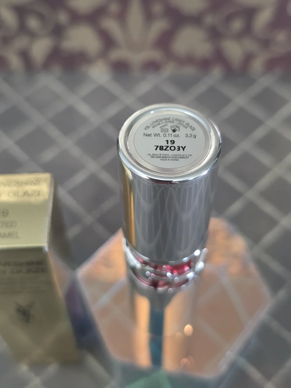 YSL LoveShine Candy Glaze Lipstick - Salted Caramel (19)